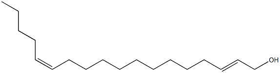 (E,Z)-2,13-Octadecadiene-1-ol Structure