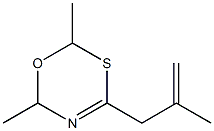 2,6-Dimethyl-4-(2-Methylprop-2-Enyl)-6H-1,3,5-Oxathiazine 구조식 이미지