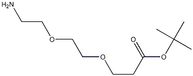 3-(2-(2-Aminoethoxy)ethoxy)propanoic acid t-butyl ester 구조식 이미지