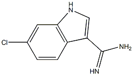 6-CHLORO-1H-INDOLE-3-CARBOXAMIDINE Structure