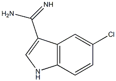 5-CHLORO-1H-INDOLE-3-CARBOXAMIDINE Structure