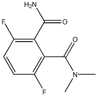 3,6-DIFLUORO 2-(N,N-DIMETHYLAMINIO CARBONYL) BENZAMIDE Structure
