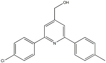 (2-(4-chlorophenyl)-6-p-tolylpyridin-4-yl)methanol Structure