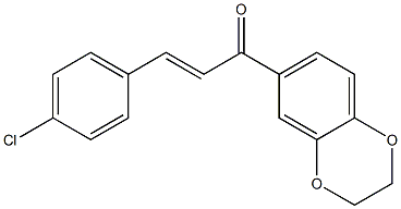 (E)-3-(4-chlorophenyl)-1-(2,3-dihydrobenzo[b][1,4]dioxin-6-yl)prop-2-en-1-one Structure