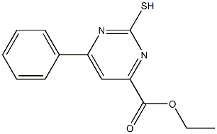 ethyl 2-mercapto-6-phenylpyrimidine-4-carboxylate 구조식 이미지