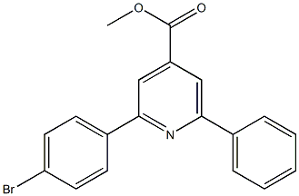 methyl 2-(4-bromophenyl)-6-phenylpyridine-4-carboxylate Structure