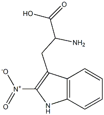 2-amino-3-(2-nitro-1H-indol-3-yl)propanoic acid 구조식 이미지