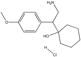 1-(4-METHOXYPHENYL)-2-AMINOETHYL CYCLOHEXANOL HCL 구조식 이미지