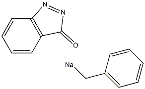 1-BENZYL INDAZOLONE SODIUM 구조식 이미지