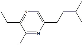 2-METHYL-3-ETHYL-6-ISOAMYLPYRAZINE Structure