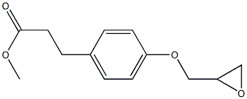 3-[4-(2,3-EPOXYPROPOXY) PHENYL]PROPIONIC ACID METHYL ESTER 구조식 이미지