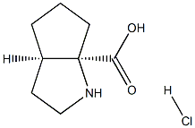 CIS-2-AZABICYCLO[3,3,0] OCTANE-CARBOXYLIC ACID HCL Structure