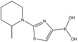 2-(2-METHYLPIPERIDIN-1-YL)THIAZOLE-4-BORONIC ACID Structure