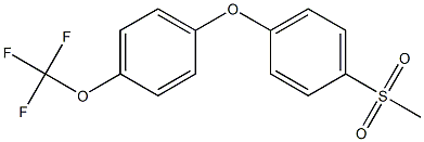 1-METHANESULFONYL-4-[4-(TRIFLUOROMETHOXY)PHENOXY]BENZENE 구조식 이미지