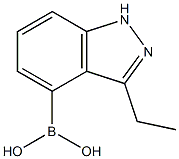 (3-ETHYL-1H-INDAZOL-4-YL)BORONIC ACID 구조식 이미지