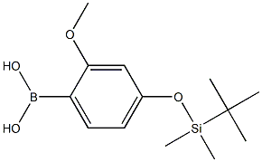 (4-{[TERT-BUTYL(DIMETHYL)SILYL]OXY}-2-METHOXYPHENYL)BORONIC ACID Structure