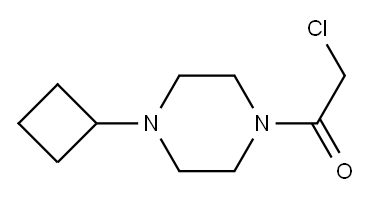 1-(CHLOROACETYL)-4-CYCLOBUTYLPIPERAZINE Structure