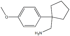 1-[1-(4-METHOXYPHENYL)CYCLOPENTYL]METHANAMINE Structure