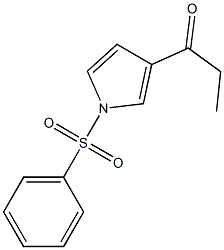 1-[1-(PHENYLSULFONYL)-1H-PYRROL-3-YL]PROPAN-1-ONE 구조식 이미지