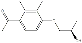 1-[4-(2-(R)-HYDROXYPROPOXY)-2,3-DIMETHYLPHENYL]ETHANONE Structure