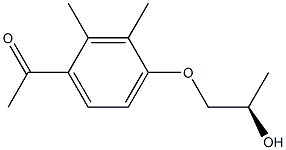 1-[4-(2-(R)-HYDROXYPROPOXY)-2,3-DIMETHYLPHENYL]ETHANONE 구조식 이미지