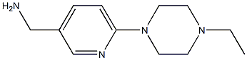 1-[6-(4-ETHYLPIPERAZIN-1-YL)PYRIDIN-3-YL]METHANAMINE Structure