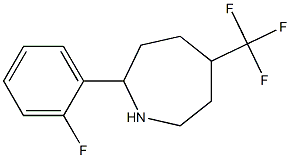 2-(2-FLUOROPHENYL)-5-(TRIFLUOROMETHYL)AZEPANE Structure
