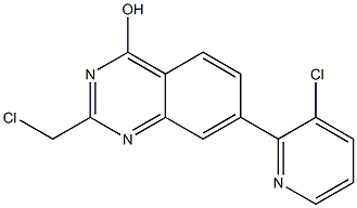 2-(CHLOROMETHYL)-7-(3-CHLOROPYRIDIN-2-YL)QUINAZOLIN-4-OL 구조식 이미지