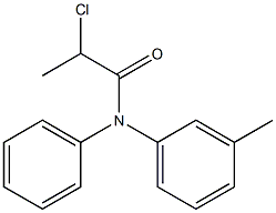 2-CHLORO-N-(3-METHYLPHENYL)-N-PHENYLPROPANAMIDE Structure