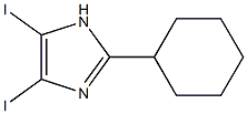 2-CYCLOHEXYL-4,5-DIIODO-1H-IMIDAZOLE 구조식 이미지