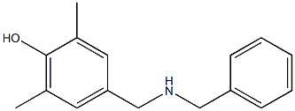 4-[(BENZYLAMINO)METHYL]-2,6-DIMETHYLPHENOL Structure