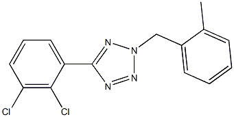 5-(2,3-DICHLOROPHENYL)-2-(2-METHYLBENZYL)-2H-TETRAZOLE Structure