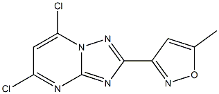 5,7-DICHLORO-2-(5-METHYLISOXAZOL-3-YL)[1,2,4]TRIAZOLO[1,5-A]PYRIMIDINE Structure