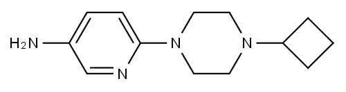 6-(4-CYCLOBUTYLPIPERAZIN-1-YL)PYRIDIN-3-AMINE Structure