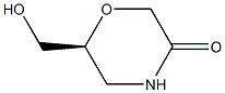 6-(S)-(HYDROXYMETHYL)MORPHOLIN-3-ONE Structure