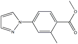 METHYL 2-METHYL-4-(1H-PYRAZOL-1-YL)BENZOATE 구조식 이미지