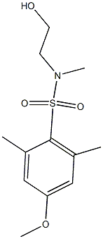 N-(2-HYDROXYETHYL)-4-METHOXY-N,2,6-TRIMETHYLBENZENESULFONAMIDE 구조식 이미지