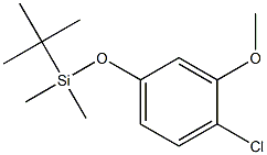 TERT-BUTYL(4-CHLORO-3-METHOXYPHENOXY)DIMETHYLSILANE 구조식 이미지