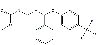 ethyl methyl(3-phenyl-3-(4-(trifluoromethyl)phenoxy)propyl)carbamate Structure