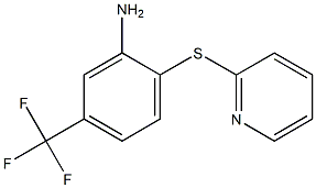 2-(2-pyridylthio)-5-(trifluoromethyl)aniline Structure