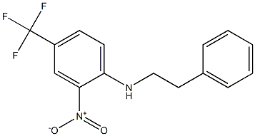 N1-phenethyl-2-nitro-4-(trifluoromethyl)aniline 구조식 이미지