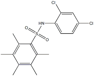 N1-(2,4-dichlorophenyl)-2,3,4,5,6-pentamethylbenzene-1-sulfonamide 구조식 이미지