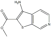 methyl 3-aminothieno[2,3-c]pyridine-2-carboxylate 구조식 이미지