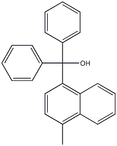 (4-methyl-1-naphthyl)(diphenyl)methanol 구조식 이미지