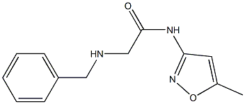 2-(benzylamino)-N-(5-methyl-3-isoxazolyl)acetamide Structure