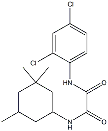 N1-(2,4-dichlorophenyl)-N2-(3,3,5-trimethylcyclohexyl)ethanediamide 구조식 이미지