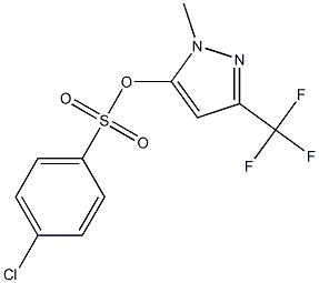 1-methyl-3-(trifluoromethyl)-1H-pyrazol-5-yl 4-chlorobenzene-1-sulfonate 구조식 이미지