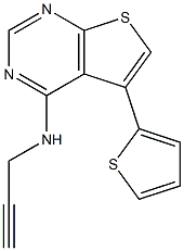 N4-prop-2-ynyl-5-(2-thienyl)thieno[2,3-d]pyrimidin-4-amine Structure