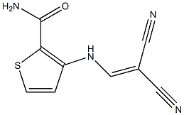 3-[(2,2-dicyanovinyl)amino]thiophene-2-carboxamide 구조식 이미지