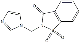 2-(1H-imidazol-1-ylmethyl)-1H-1,2-benzisothiazole-1,1,3(2H)-trione Structure